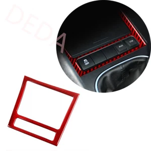 Red Carbon Central Cigarette Lighter Frame Cover For VW Golf 6 MK6 GTI 2008-2012 - Picture 1 of 16