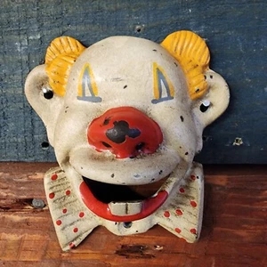 Payaso Antiguo Vintage Abridor de Botellas de Hierro Fundido Montado en Pared Pub Bar Hombre Cueva Cerveza - Imagen 1 de 5