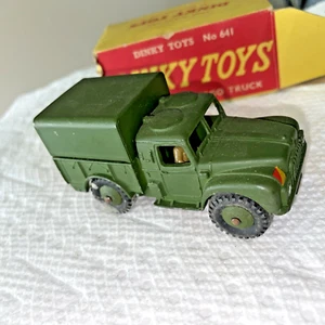 Meccano Military Army 1-Ton Cargo Truck No. 641 w/ Driver England Box Dinky Toys - Picture 1 of 24