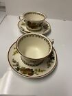 Franciscan Mandalay Dynasty Collection 2 Cups And Saucers. (multiple)
