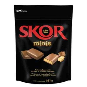 BOLSAS HERSHEYS SKOR MINIS 4x191g DE CANADÁ SEGURAS ENVÍO GRATUITO - Imagen 1 de 1