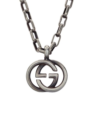 Collana Gucci_Incastro G SV925 SLV con top per uomo