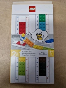 (B) LEGO 52558 Convertible Ruler 2in1 15cm or 30cm w/Minifigure, New - Picture 1 of 2