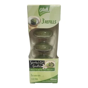 New Glade Scented Oil Candles RefillS Delicate Petals Fragrance  - Picture 1 of 1