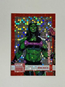 2020-21 Upper Deck Marvel Annual Foil Hologram 02/49 She-Hulk #41 - Picture 1 of 2