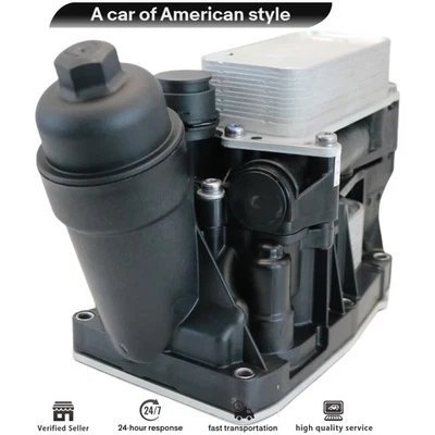 High-Quality Aluminium Engine Oil Cooler Filter Assembly For BMW 328d 535d X3 X5 Foto 1 de 4