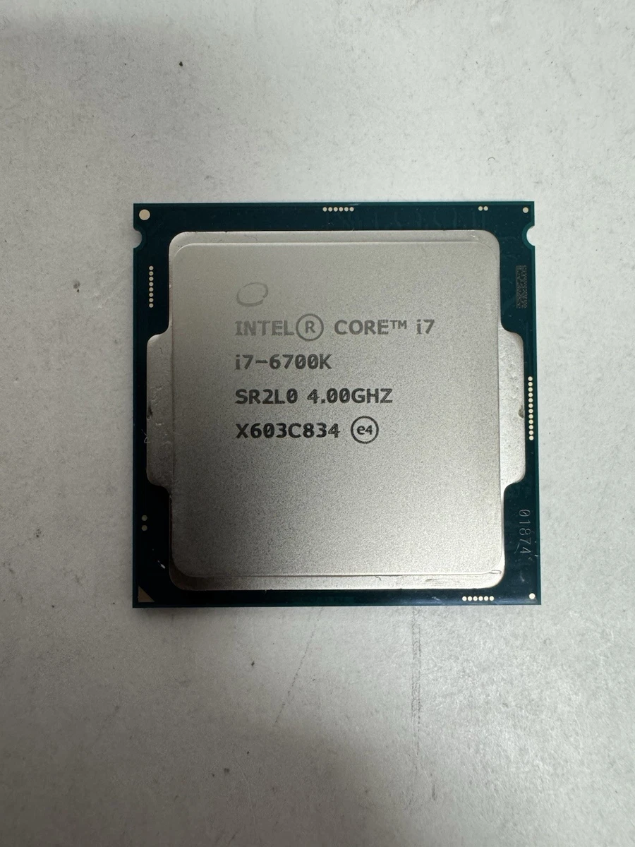 Intel Core i7-6700K Processor Model LGA 1151/H4 Socket Type Core