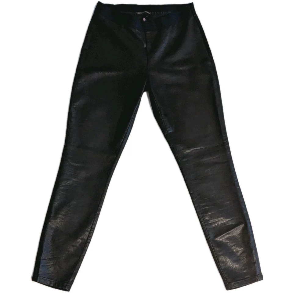 Leggings femininas Victoria's Secret de couro sintético com zíper lateral tamanho 4 marrom seminovas - Imagem 1 de 3