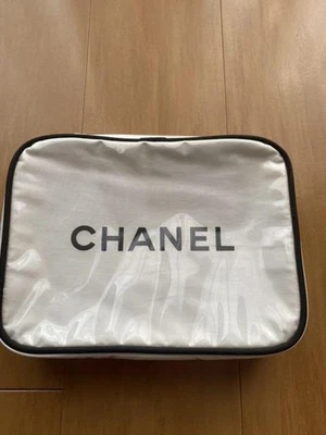 Auténtico bolso de lona de vinilo CHANEL blanco para mujer Francia 121293 Foto 1 de 4