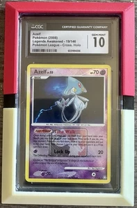 2008 Pokemon Legends Awakened Azelf Cross. Holo #19 CGC Gem Mint 10 League - Picture 1 of 4