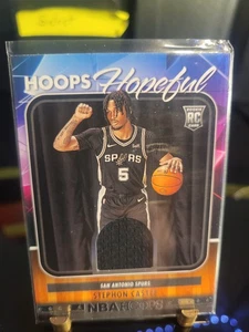 2024-25 Panini Nba Hoops - Hoops Hopeful Memorabilia Stephon Castle #HHM-SCS... - Foto 1 di 2
