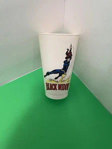 MARVEL COMICS 7-11 THE AVENGERS BLACK WIDOW SLURPEE PLASTIC CUP 1975 VINTAGE. - Picture 1 of 3