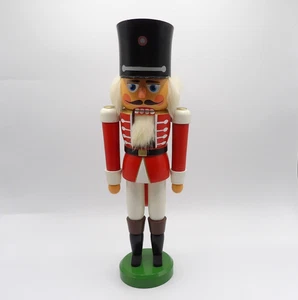 Vintage alte Welt Weihnachten Erzgebirgische Germany 15" Holz Nussknacker - Bild 1 von 21