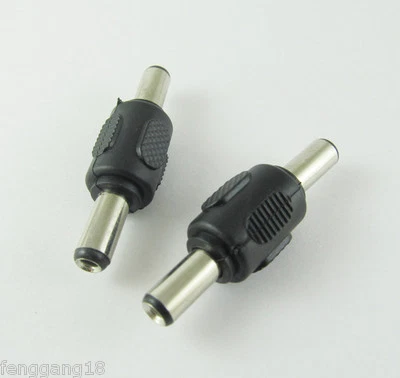 100x 5.5mm x 2.5mm Male Plug to 5.5 x 2.5mm Male CCTV DC Power Adapter Connector - Image 1 of 4