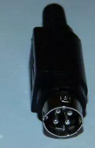 4 polig Mini Power DIN Stecker Lötversion mit Verriegelung Einbaubuchse Hosiden - Bild 1 von 5
