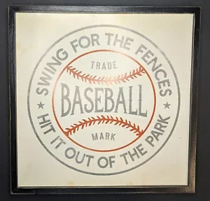 Baseball Picture 14 in x 14 in - Bild 1 von 2