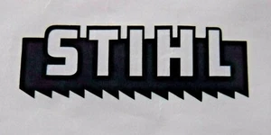 Vintage look 3/4" 2-3/4" OLD SCHOOL STIHL sticker Black Custom decal chainsaw - Picture 1 of 6