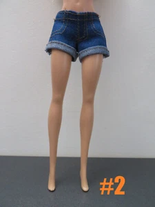 Blue Jean Denim Shorts Pants For Barbie Fashion Doll Clothes #2 - Picture 1 of 3
