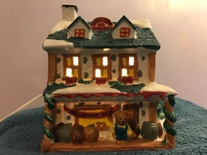 Weihnachtsdorf Teddybär Nordpol Kaufmann beleuchtet MAX5850 - Bild 1 von 9