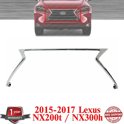 Acabamento de moldura de grade cromado para 2015-2017 Lexus NX200t e NX300h - Imagem 1 de 4
