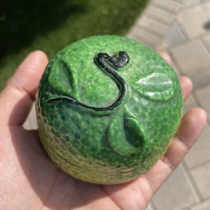 Antik Chinesisch Bunt Porzellan Orange Tempel Altar Obst Opfer Kunst SCHÖN - Bild 1 von 11