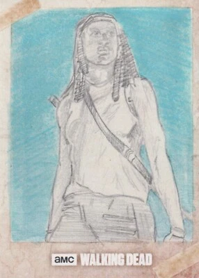 The Walking Dead Evolution, Dan Curto Artist Sketch Card 1/1 - Image 1 of 2