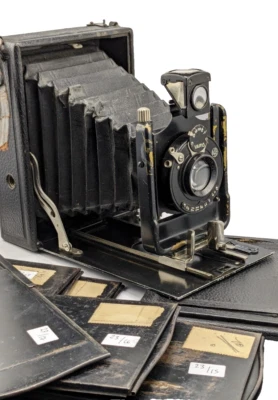 Chambre photographique Orionwerk 9x12cm / objectif RIONAR anastigmat 135mm/6.8 - Photo 1/4