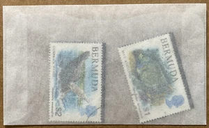 1978-9 Bermuda Sea Life QEII stamps | SG #400-1 Sc #376-7 Mi #165-6 | Both Used - Picture 1 of 6