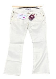 Carlo Chionna Damen Jeans Weiß 28 Neu mit Etikett - Bild 1 von 4