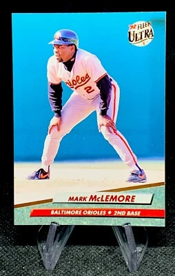 1992 Fleer Ultra Mark McLemore #304 Baltimore Orioles - Image 1 of 2