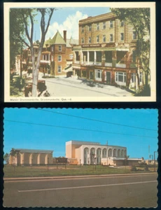 DRUMMONDVILLE, QUE - 2 POSTCARDS - Picture 1 of 1