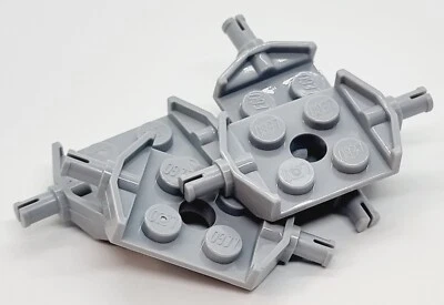 LEGO 4 x Platten Platte Achsplatte 2 Pin 2x2 hellgrau TOP - Bild 1 von 4