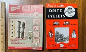 Vintage lot 2 Eyelets Sewing Dritz Bac-A Brand belts lacings bags - Picture 1 of 2