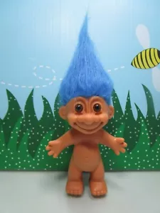 BLAUHAARIGER NACKTER TROLL - 5" Russ Troll Puppe - NEU IN ORIGINALTASCHE - Bild 1 von 6