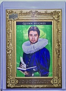 Quinn Hughes 2023-24 Upper Deck Series 1 UD Portraits RC #P-5 Vancouver Canucks