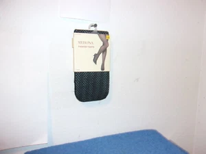 BRAND NEW  LADY'S MERONA  FASHION TIGHTS "V" SHAPE DESIGN  in a EBONY COLOR - Picture 1 of 3