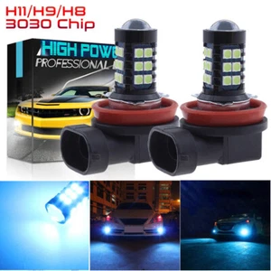 2X H8 H11 Ice Blue LED Fog Lights For BMW 320i 328i 335i 525i 528i 535i xDrive - Picture 1 of 10