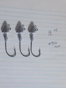 SHAD STYLE JIG 1/2 OUNCE 4/0 HOOK (10 COUNT PACK) - Picture 1 of 1