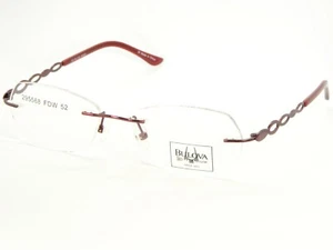 NEW BULOVA MICHIGAN WINE EYEGLASSES GLASSES TWIST TITANIUM FRAME 52-16-135mm - Picture 1 of 10