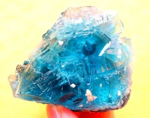 133.5g Natural Blue Green Phantom Cube fluorite mineral specimen/xianghualing - Picture 1 of 11