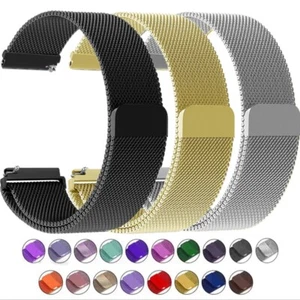 Mesh-Uhrenarmband Milanese Armband Edelstahl Metall Magnet 12 - 22mm - Bild 1 von 7