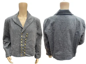 US Civil War Confederate Civilian Doppelbrustmantel grau Größe: XL, 2XL - Bild 1 von 5