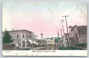 Tripoli Iowa~Main Street Meat Market~Lunch Room~Barber Shop~Water Tower~1907 ZIM - Picture 1 of 2