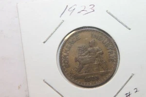 1923 Commerce De France 1 Franc Commerce Industrie Coin #2 - Picture 1 of 4