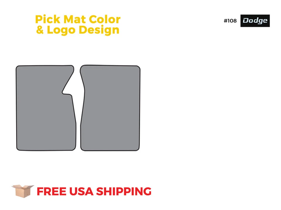 ACC FITS 1964-1967 Dodge W300 Series Floor Mat 2pc Loop - Image 1 of 4