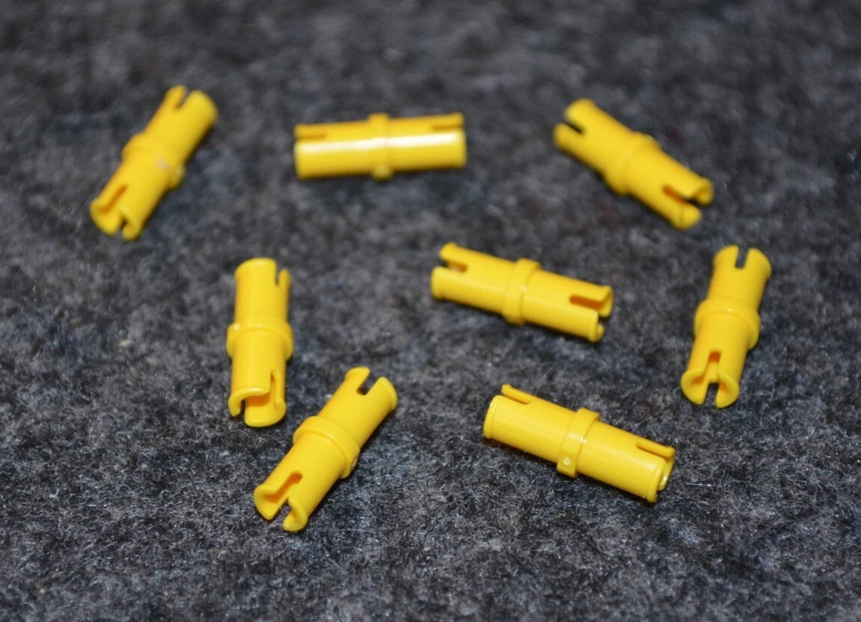 (8) Yellow Connector Bushing / Push Pin Both Ends ~ Technic ~ New Lego Parts ~ - Image 1 of 1