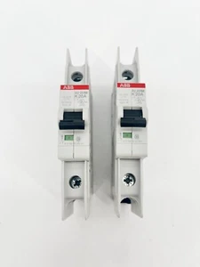 Lot of 2 ABB SU201M-K20 Miniature Circuit Breakers 20A 1P 240V 2CDS271337R0487 - Picture 1 of 5
