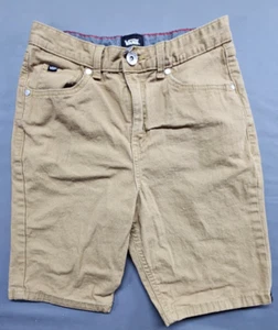 VANS Skater Shorts Boy Size 28-16 Beige Chino Casual Knee Length - Picture 1 of 11
