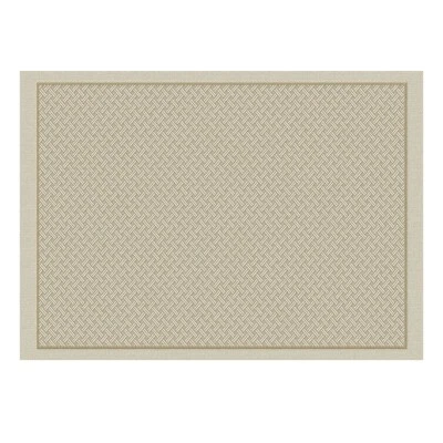 Beige Placemats set of 4 in acrylic cotton fabric France Osmose Tressage - Image 1 of 2