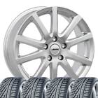 4 Winter Wheels & Tyres Skandic Sil 215/50 R17 95V For Nissan Leaf Hankook Winte